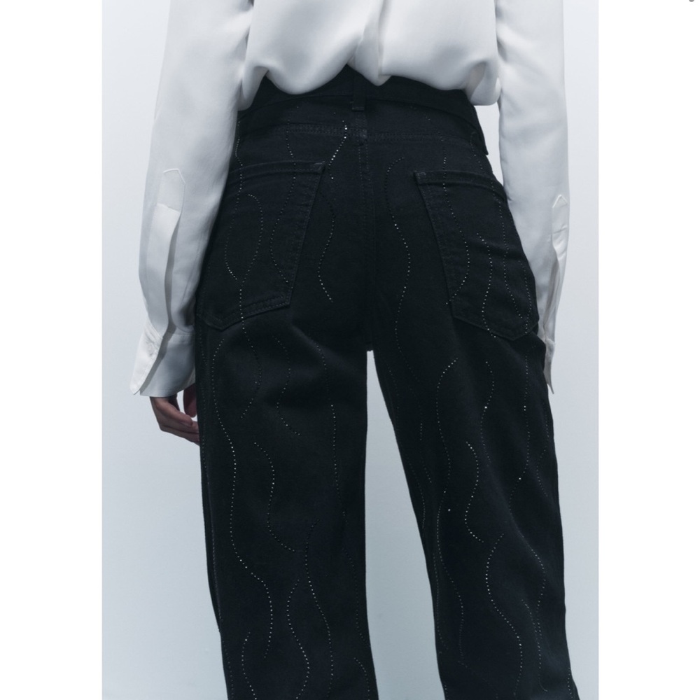 NWT Zara Rhinestone Jeans